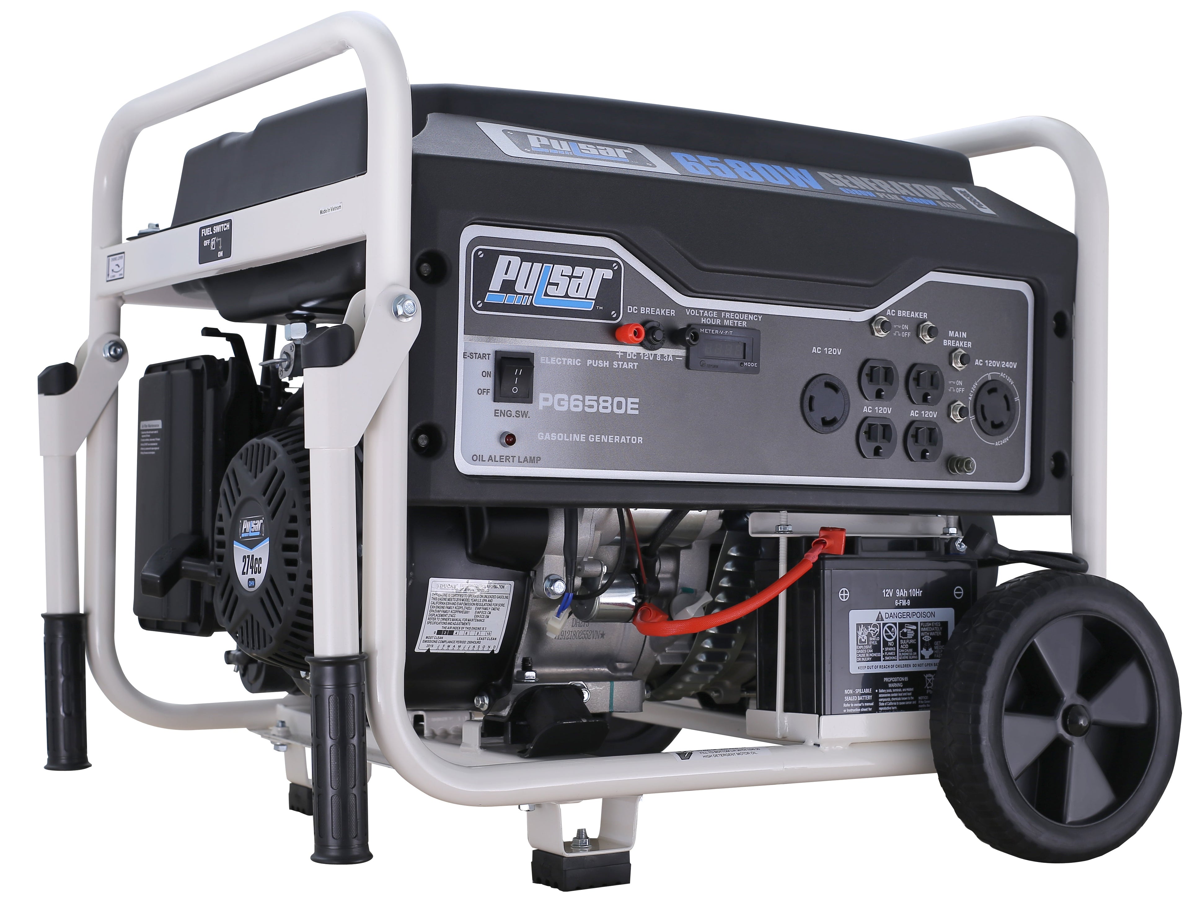 Pulsar 6580W Gas Powered Generator