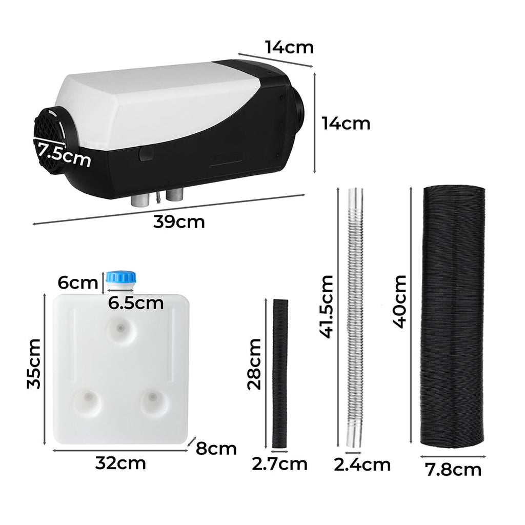 NNEIDS Diesel Heater Air 12V 5KW Caravan Thermostat